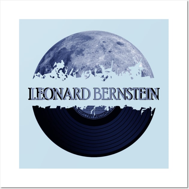 Leonard Bernstein blue moon vinyl Wall Art by hany moon